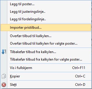 importer NS3459 pristilbud