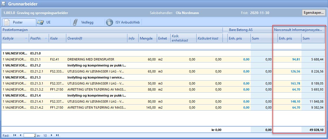 importer NS3459 pristilbud 2